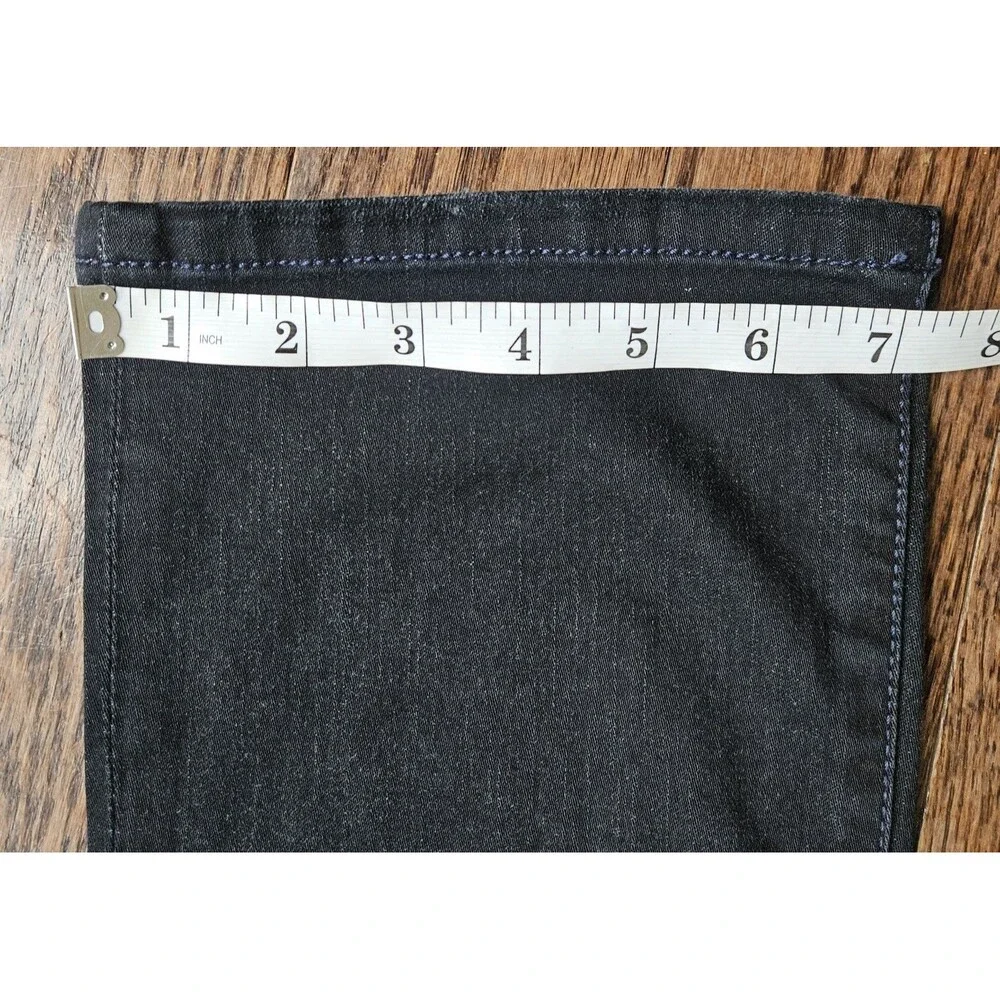 CAbi #517 Black Dark Wash Jeans STRETCH Cropped NWT Women's Size 6 - Picture 9 of 15